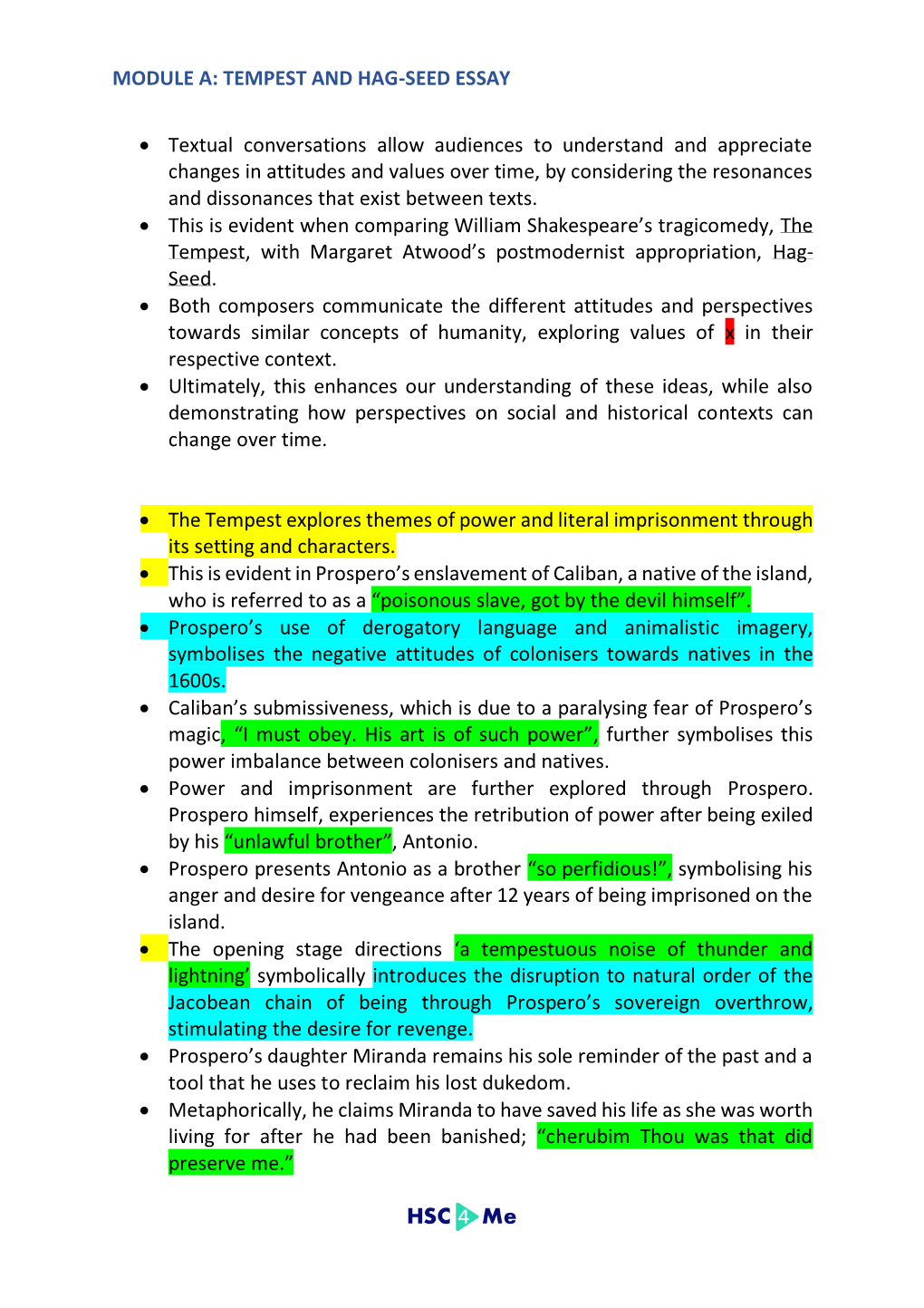 Module A: Tempest and Hag-Seed Essay