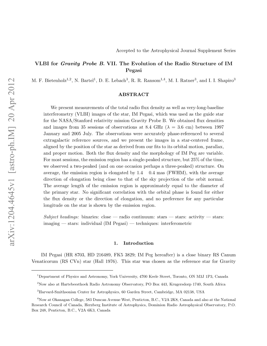 VLBI for Gravity Probe B. VII. the Evolution of the Radio Structure Of