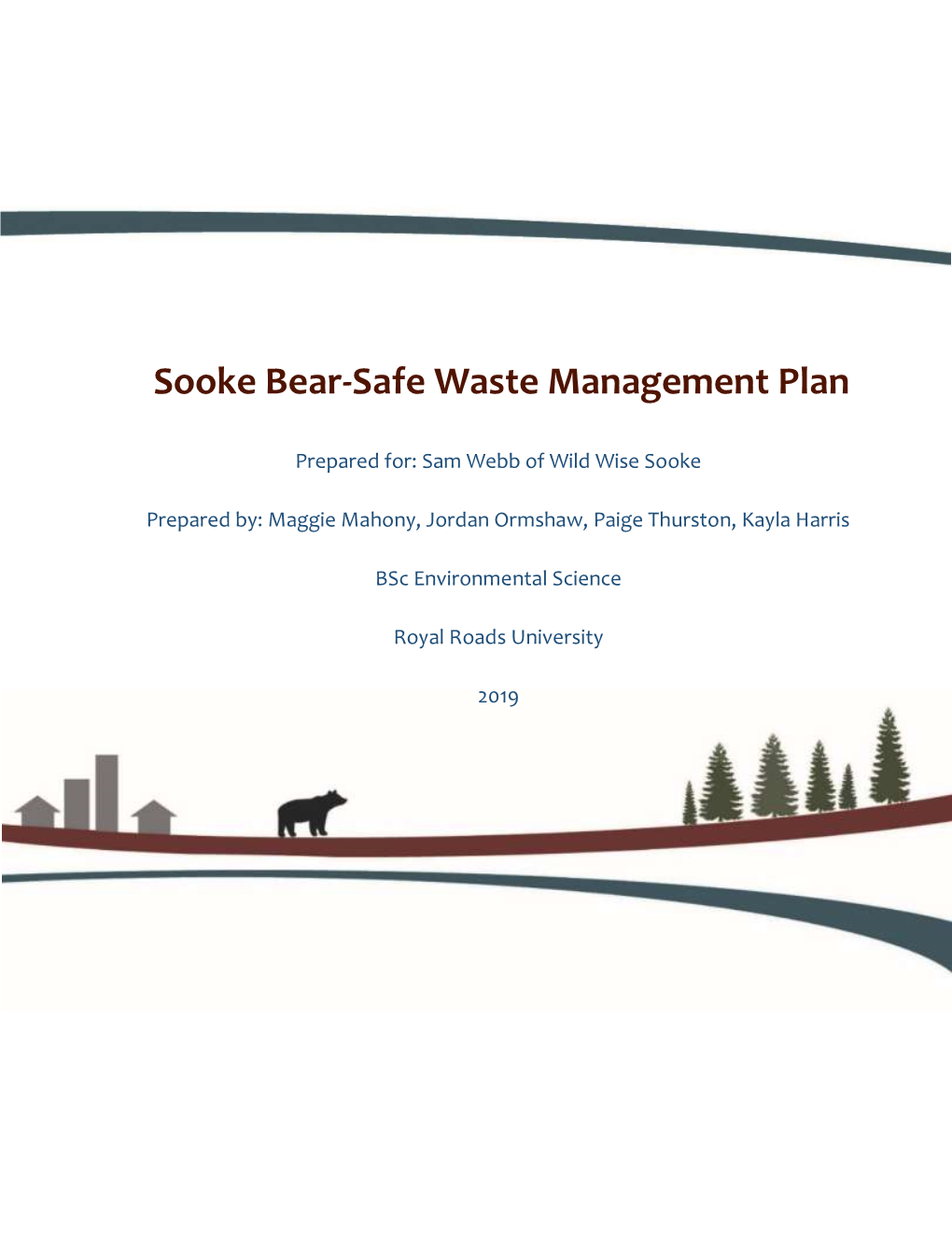 Sooke Bear-Safe Waste Management Plan