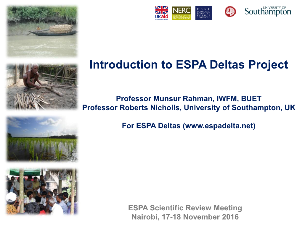 ESPA Deltas Project