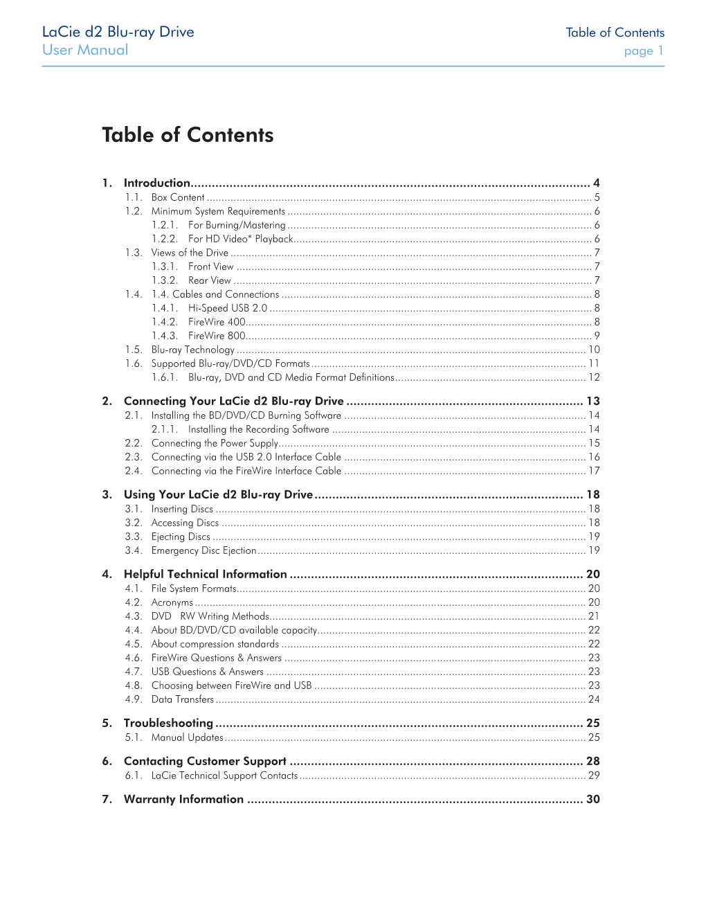 D2 Blu-Ray 12X User Manual