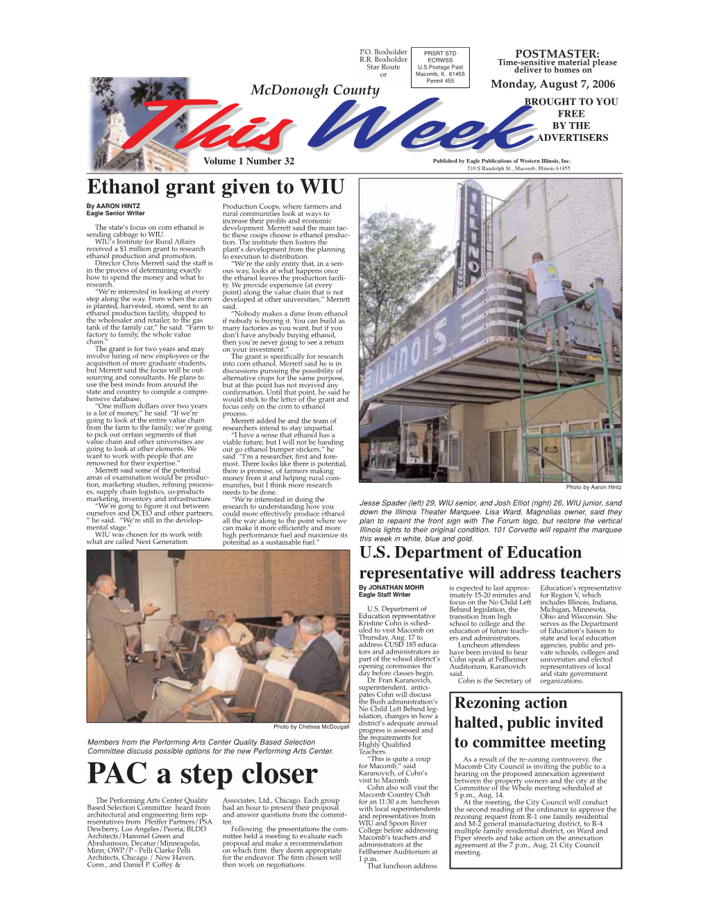 PAC a Step Closer Visit to Macomb