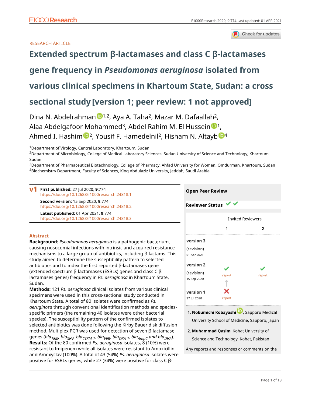 Extended Spectrum Β-Lactamases and Class C Β