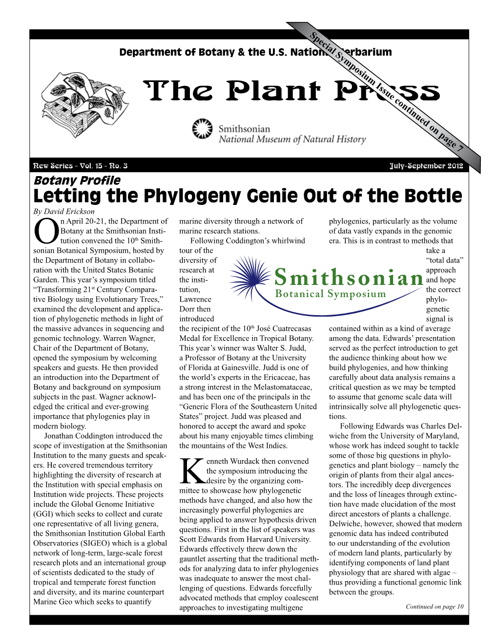 Plant Press Vol. 15, No. 3