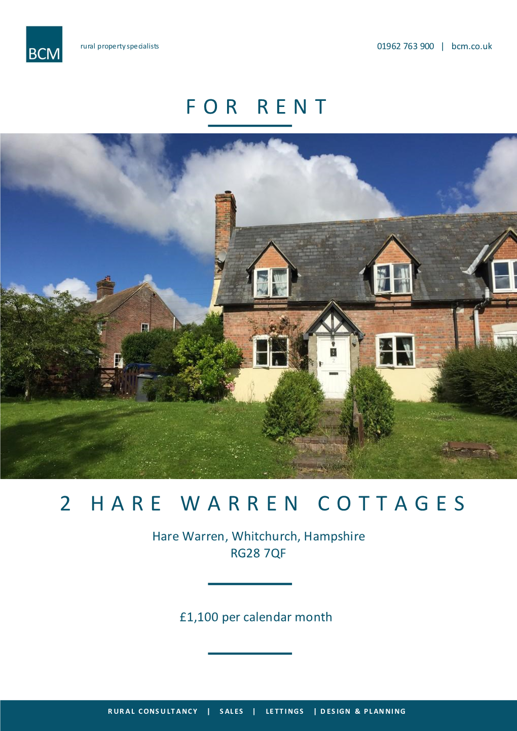 For Rent 2 Hare Warren Cottages