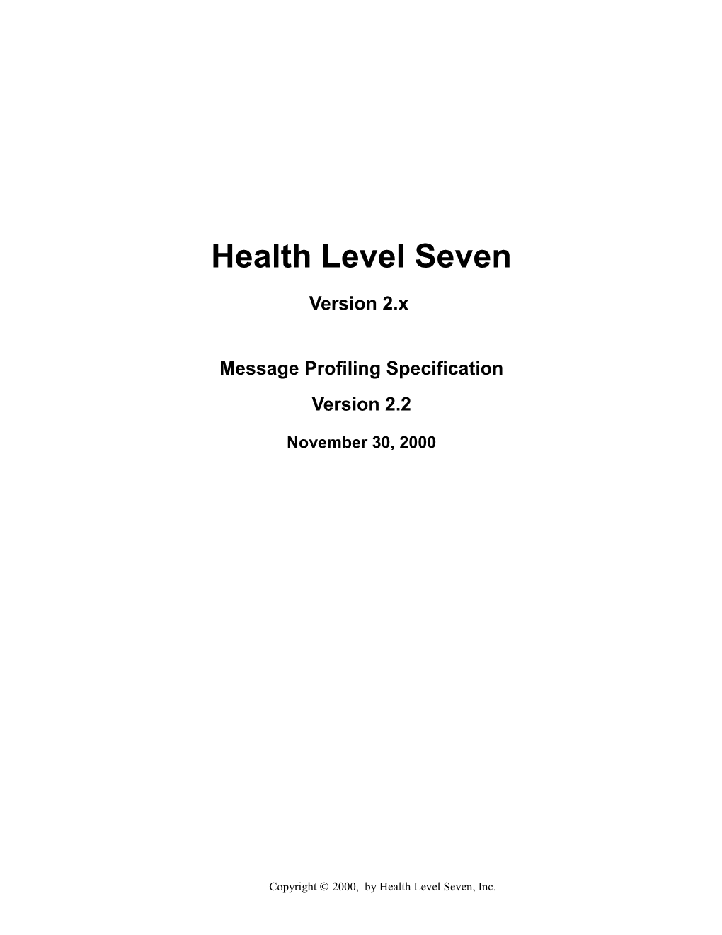 Health Level Seven