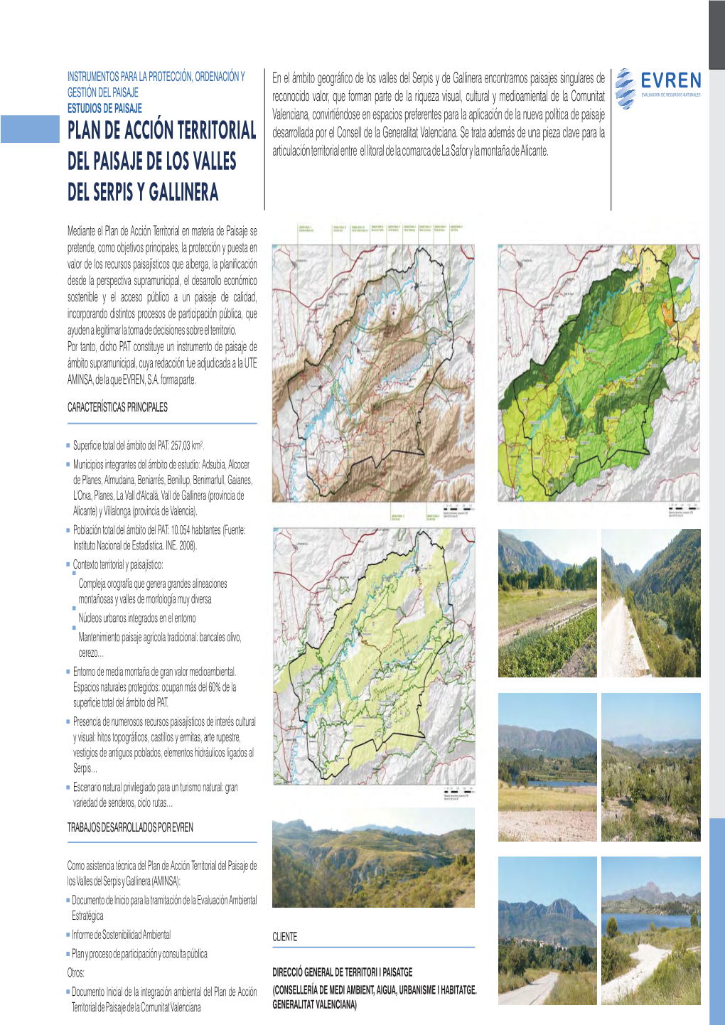 Plan De Acción Territorial Del Paisaje De Los Valles Del Serpis Y Gallinera