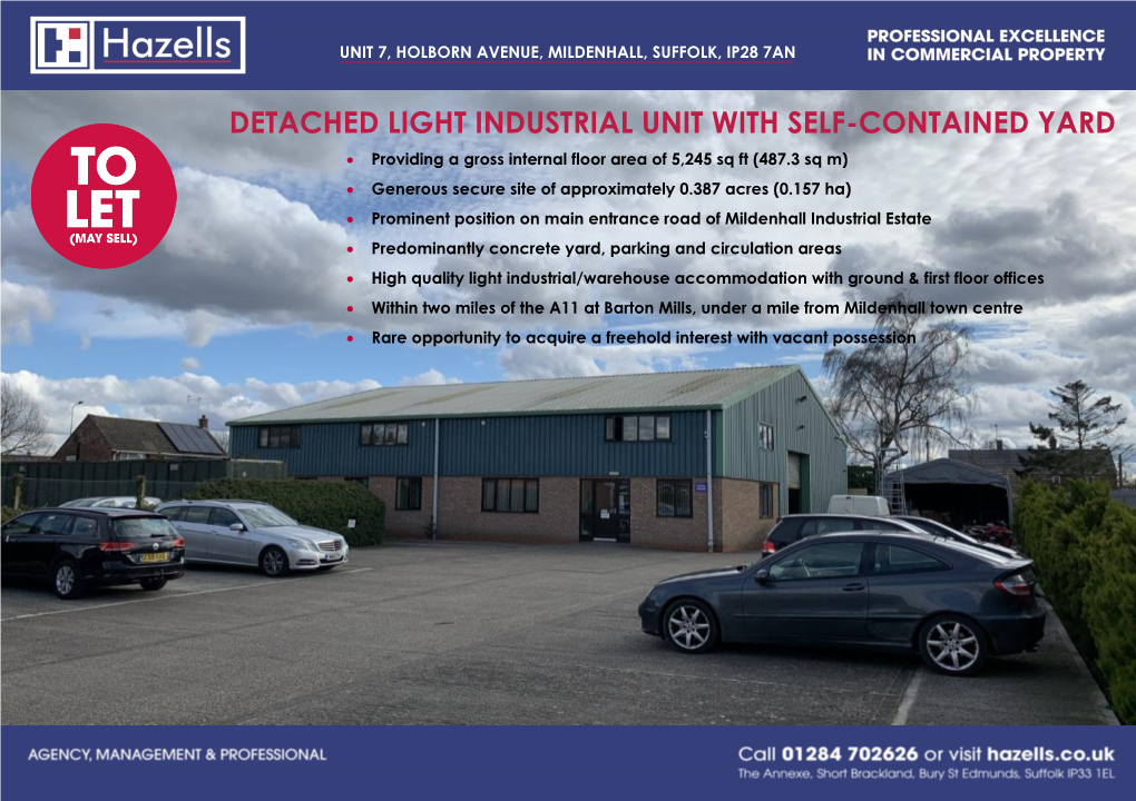 Detached Light Industrial Unit with Self-Contained Yard
