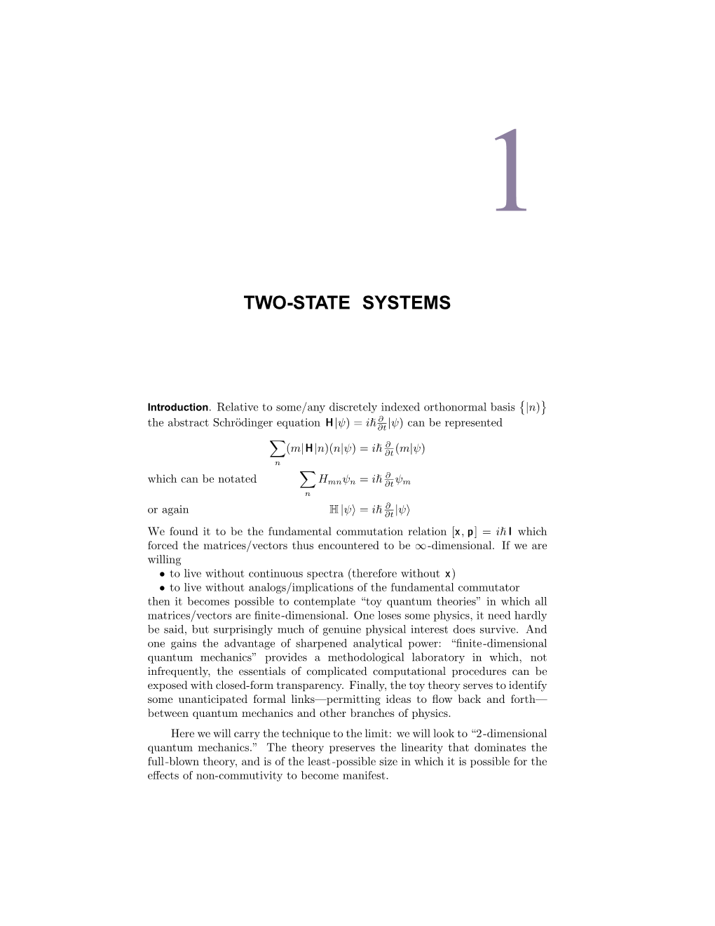 Two-State Systems