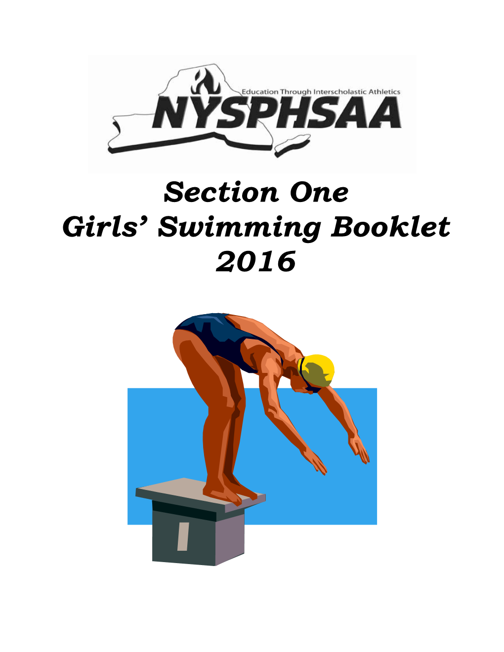 Section One Girls' Swimming Booklet 2016
