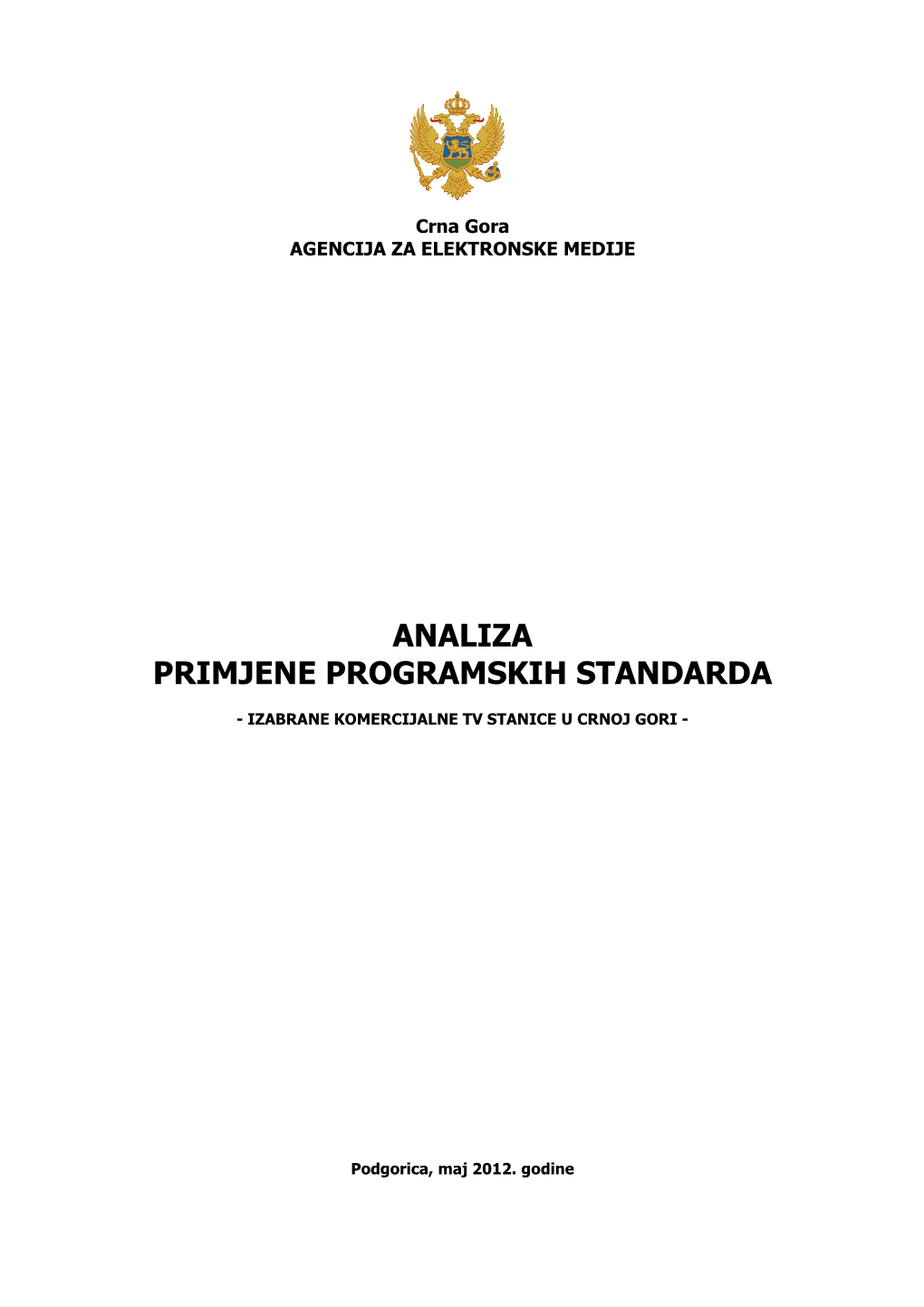 Analiza Primjene Programskih Standarda