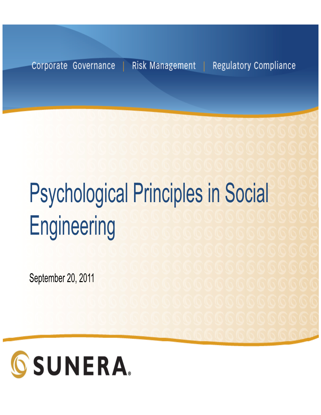 Psychological Principles in Social Engineering