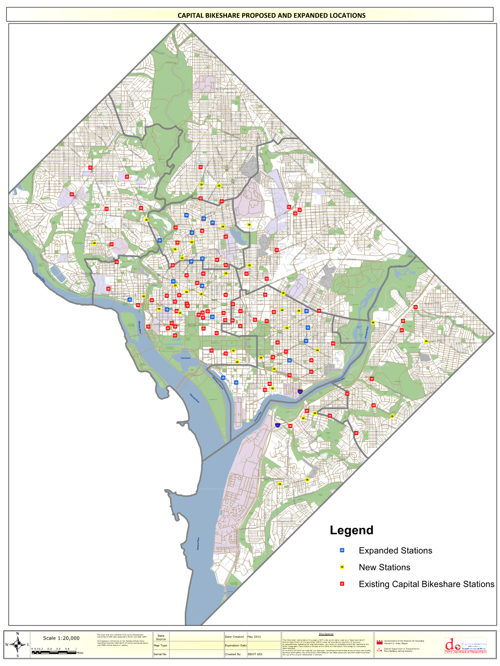 Capital Bikeshare Proposed and Expanded Loactions
