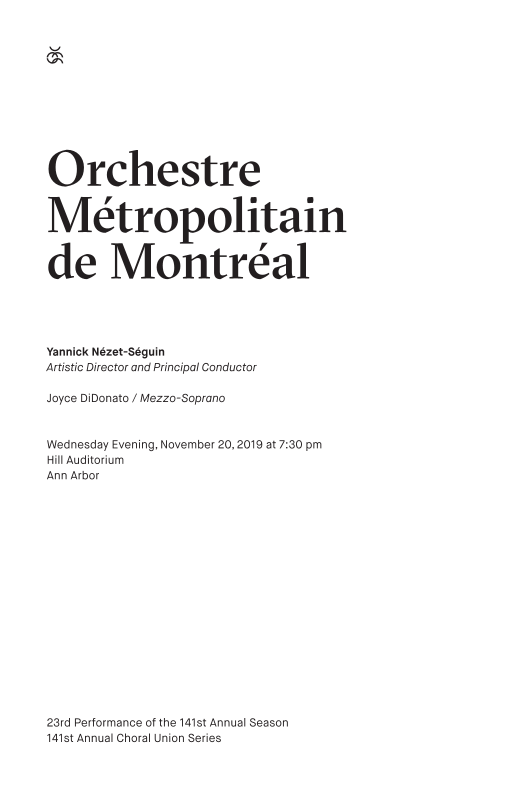 Orchestre Métropolitain De Montréal