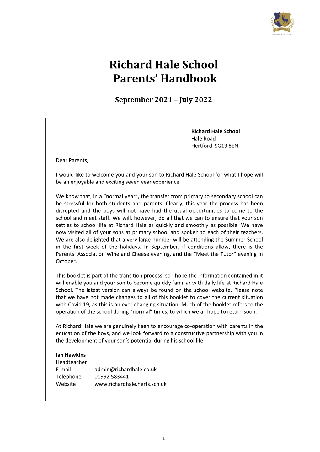 Parent Handbook