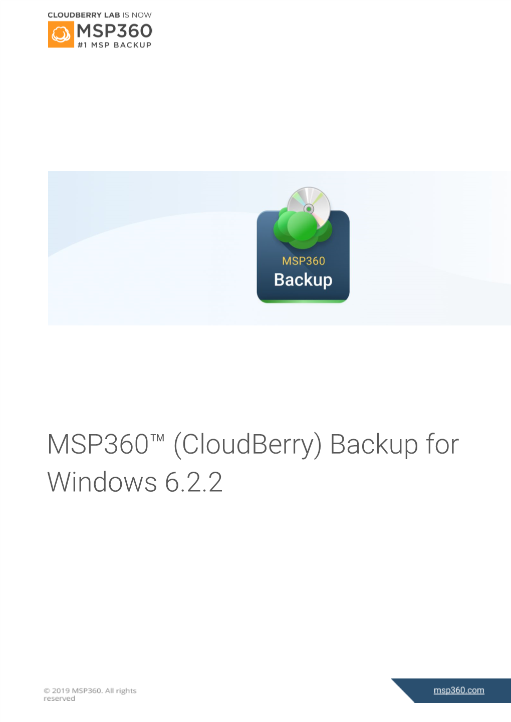 MSP360™ (Cloudberry) Backup for Windows 6.2.2