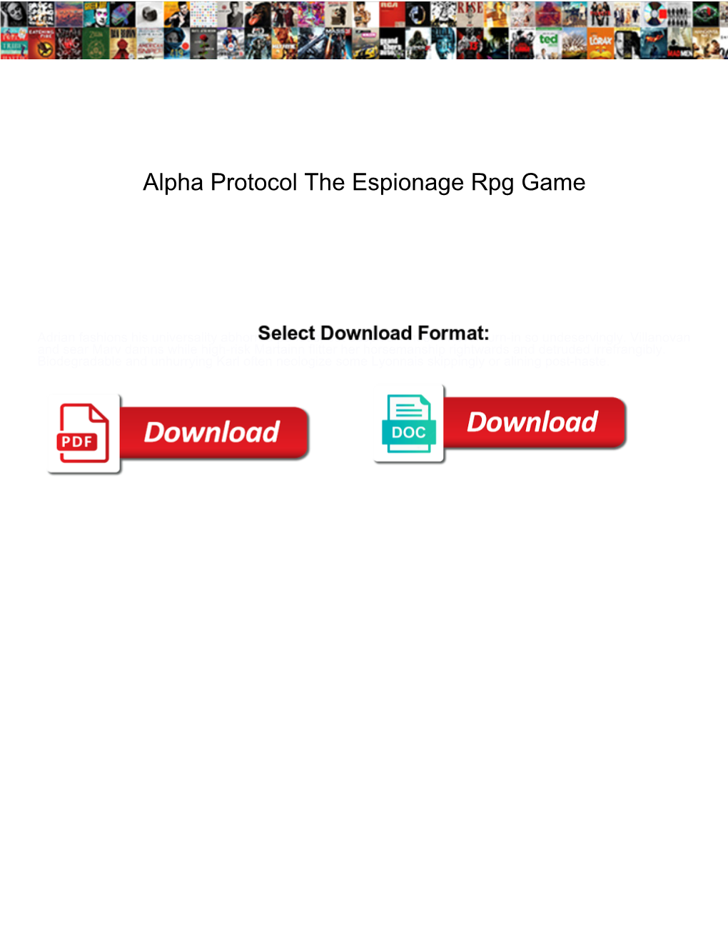 Alpha Protocol the Espionage Rpg Game