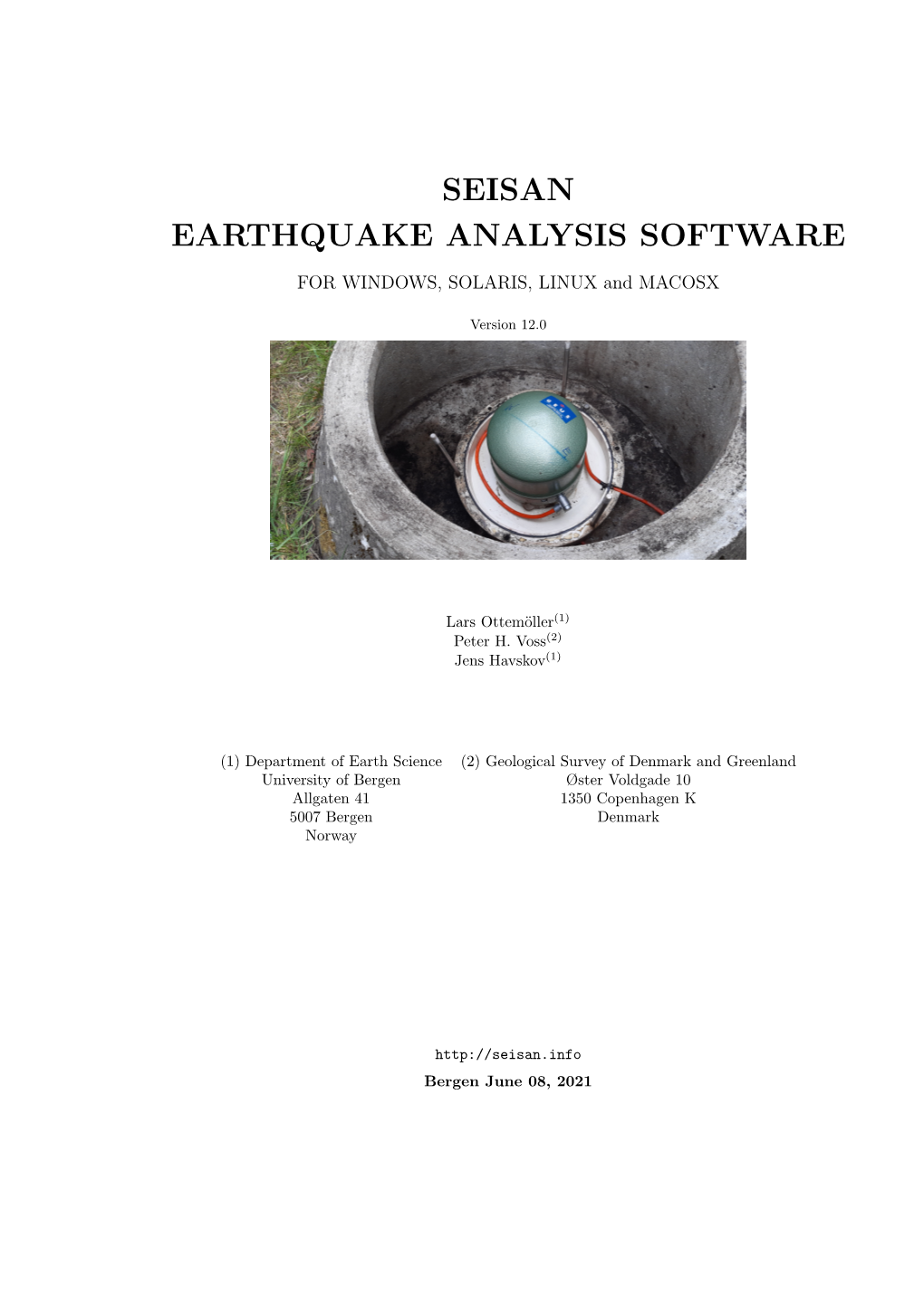 Seisan = Earthquake Analysis Software