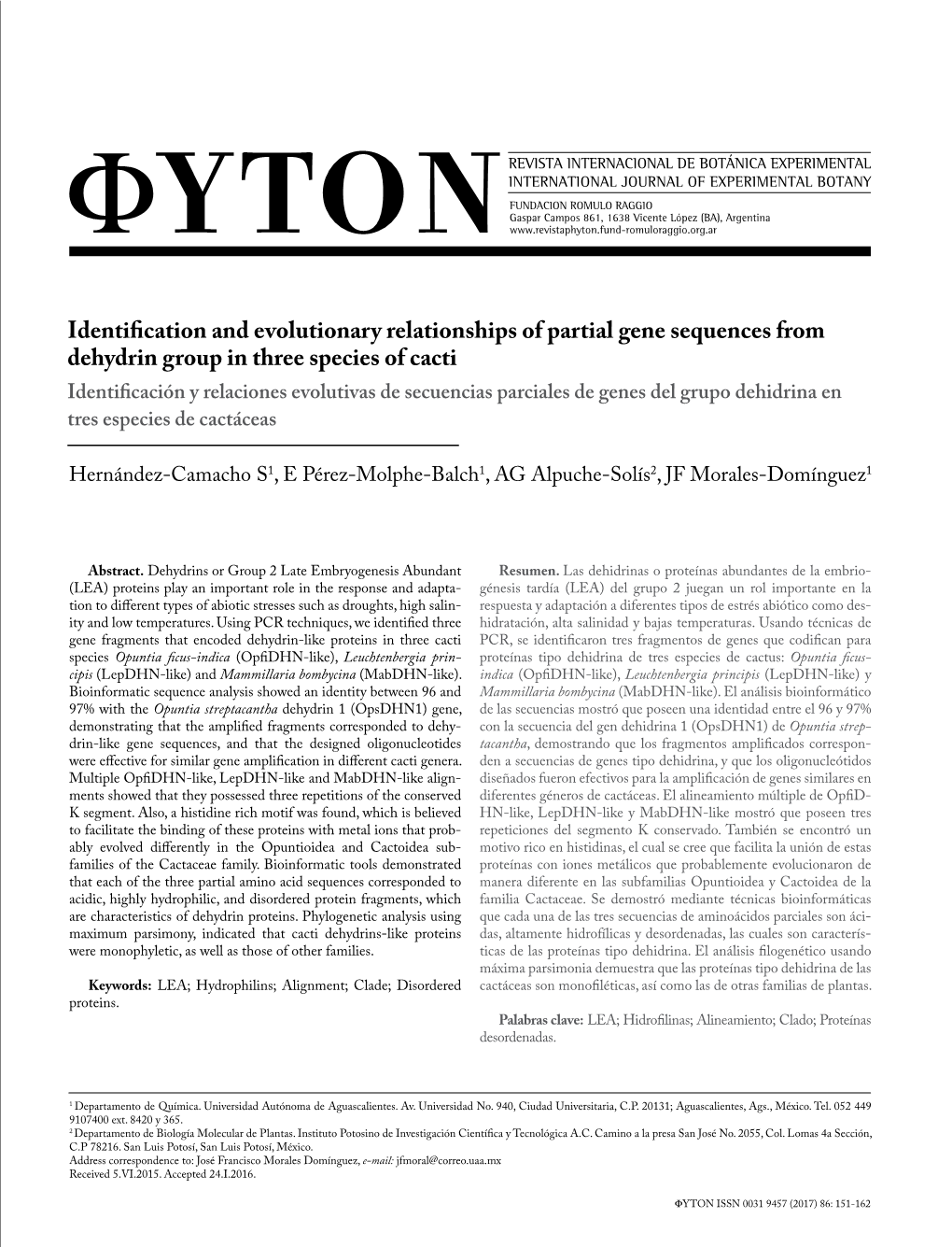 Identification and Evolutionary Relationships of Partial Gene