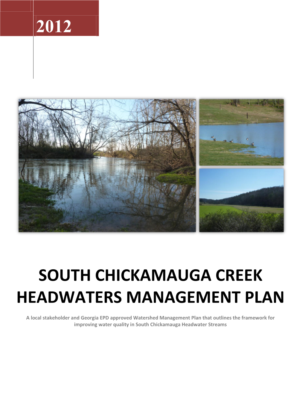 South Chickamauga Creek Headwaters Management Plan