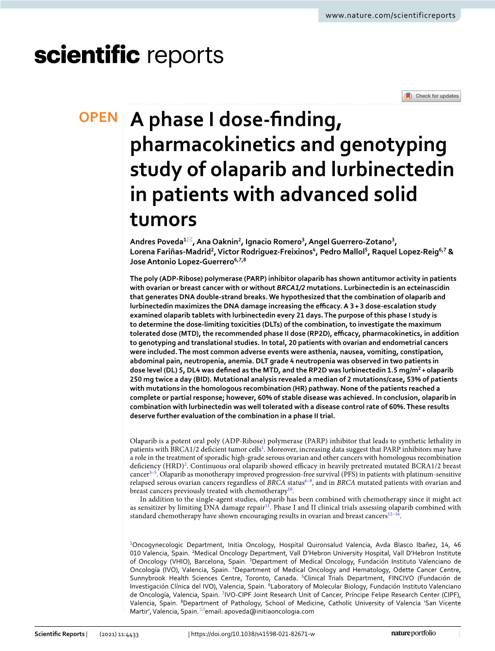 A Phase I Dose-Finding, Pharmacokinetics and Genotyping