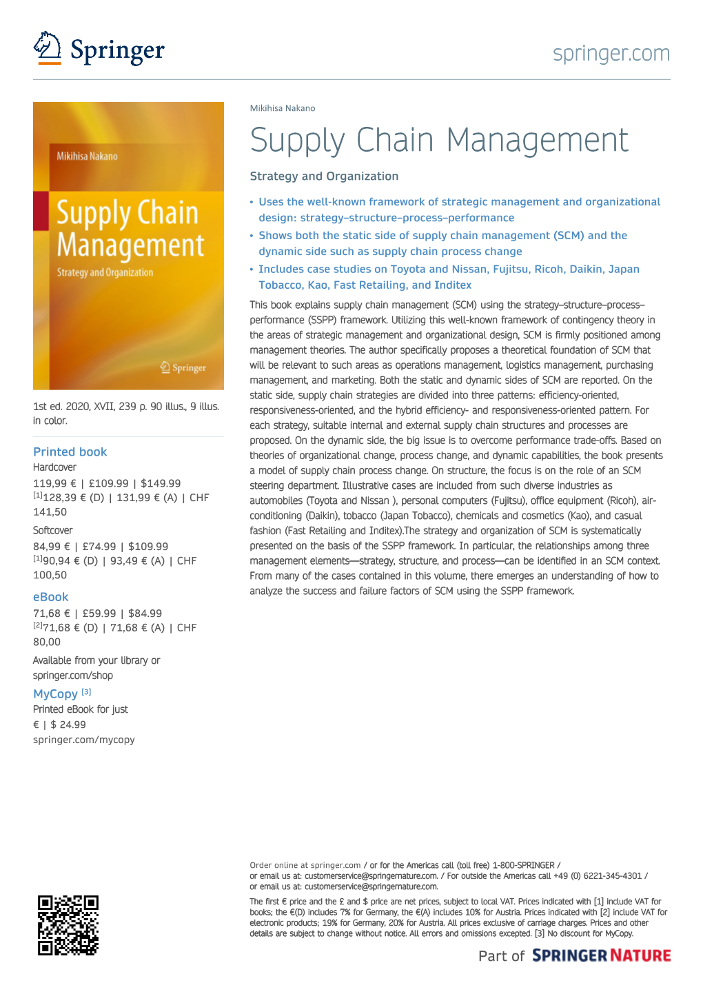 Supply Chain Management Strategy and Organization