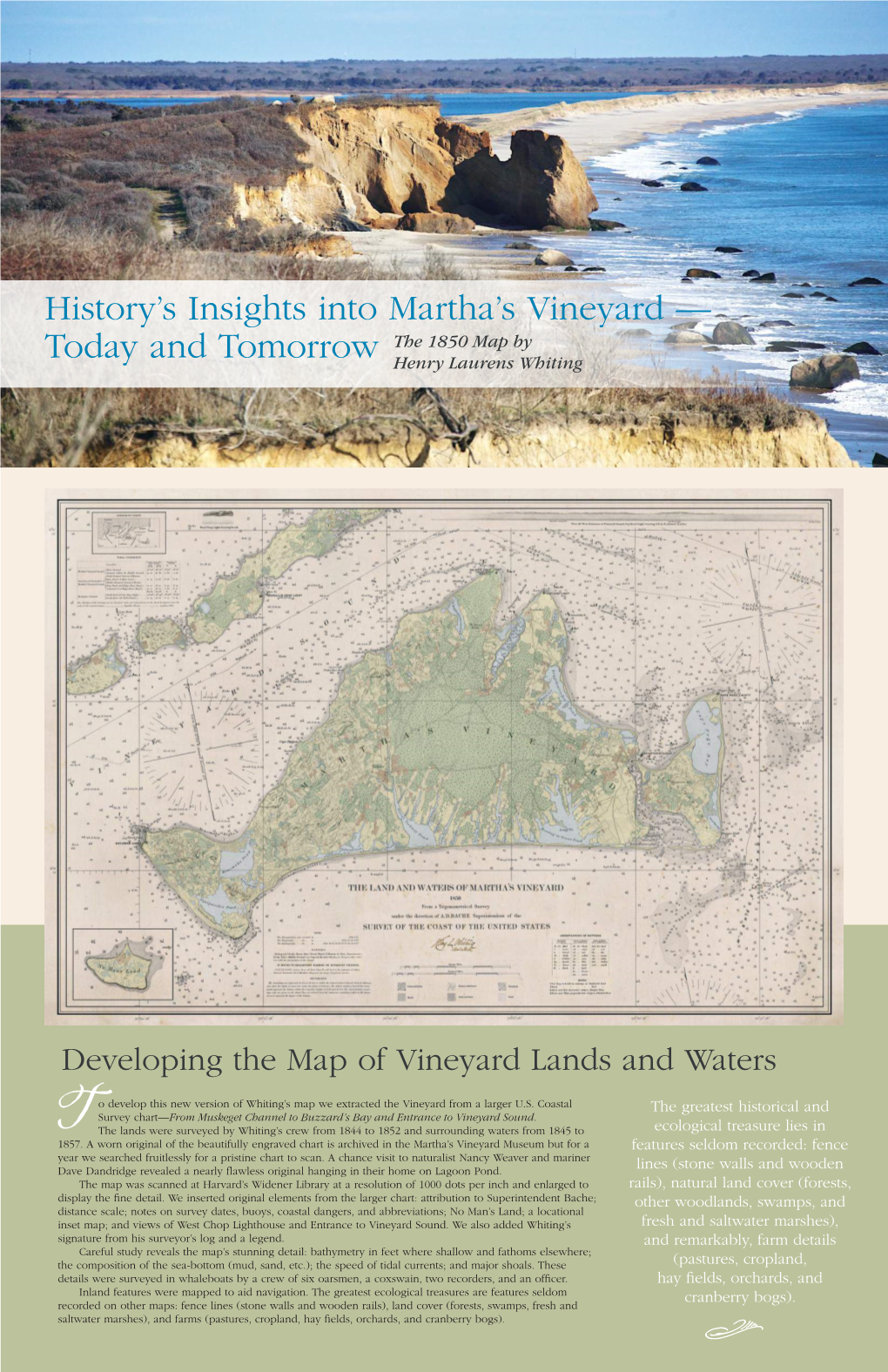 History's Insights Into Martha's Vineyard — Today and Tomorrow