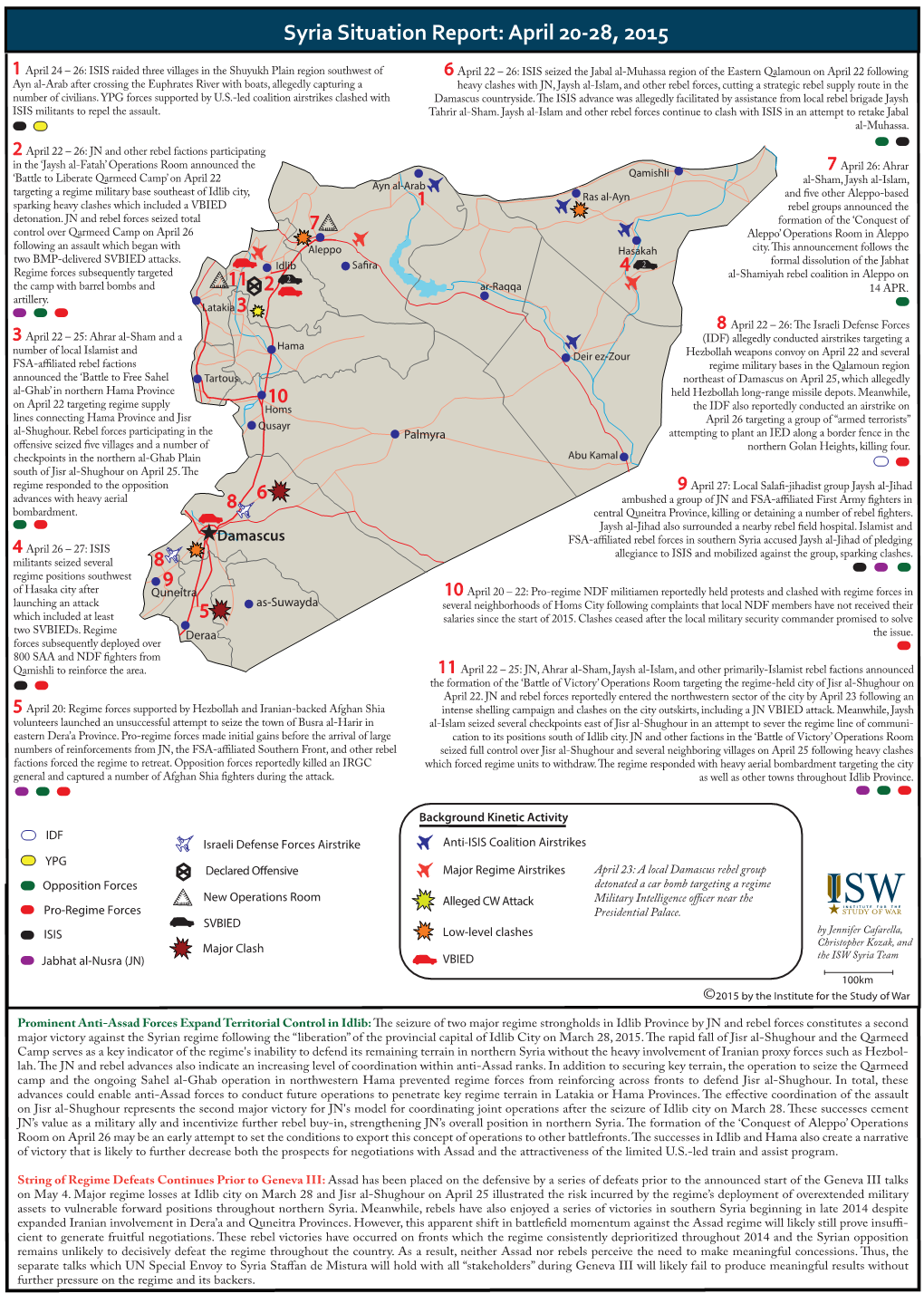 SYR SITREP Map April 20-28 2015