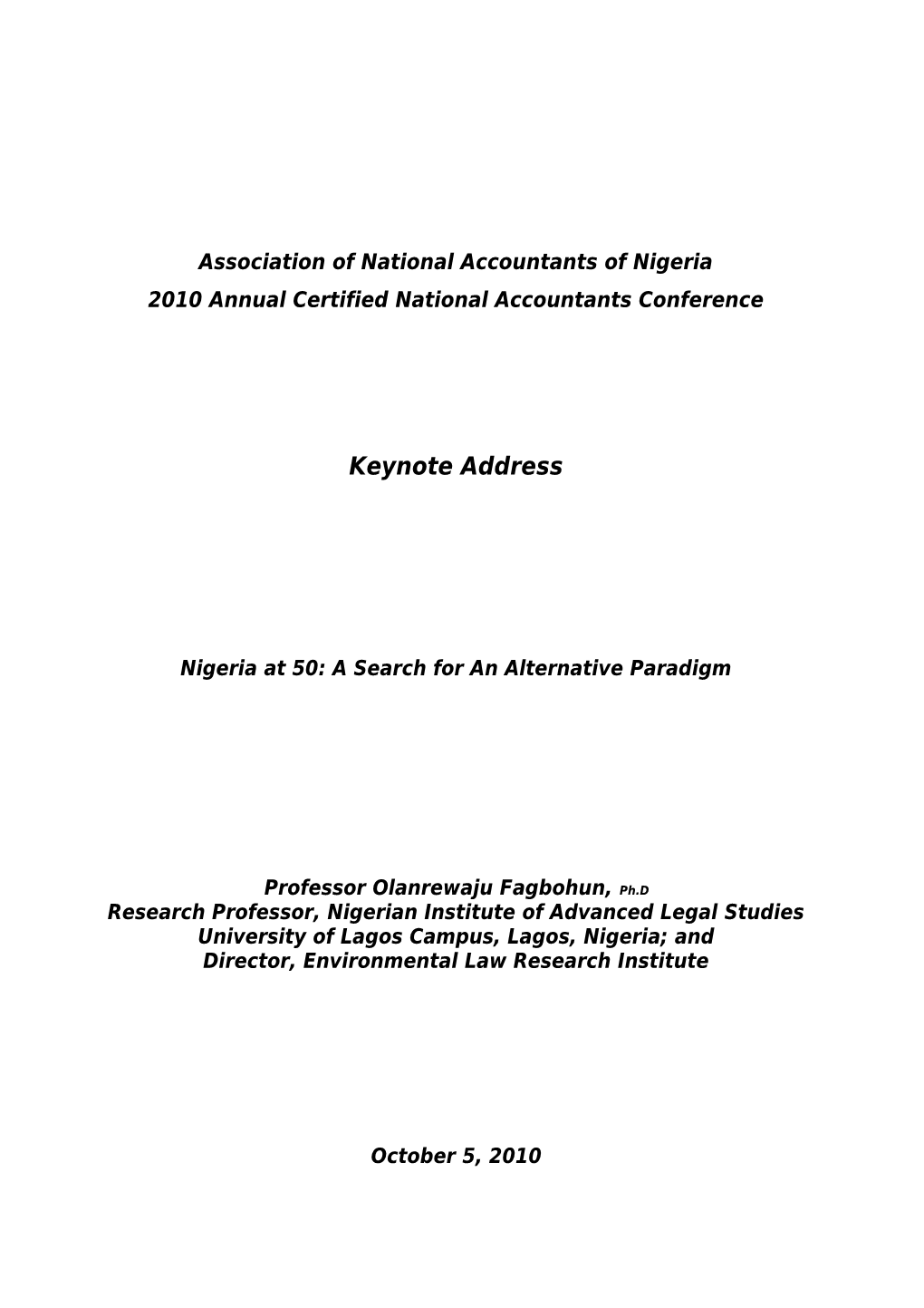 Association of National Accountants of Nigeria