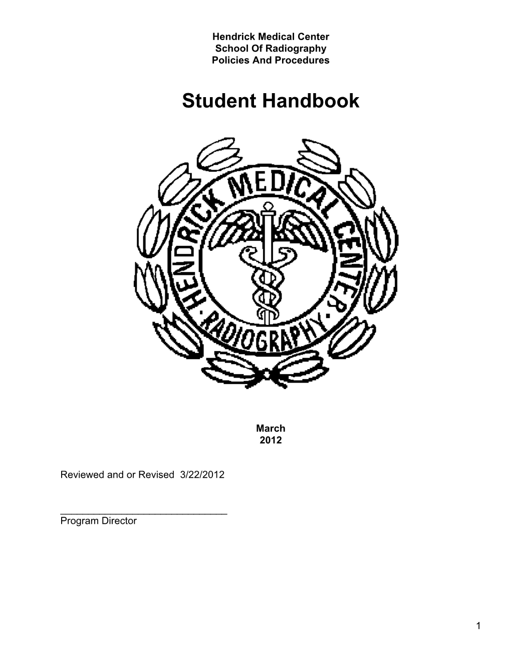 Student Handbook