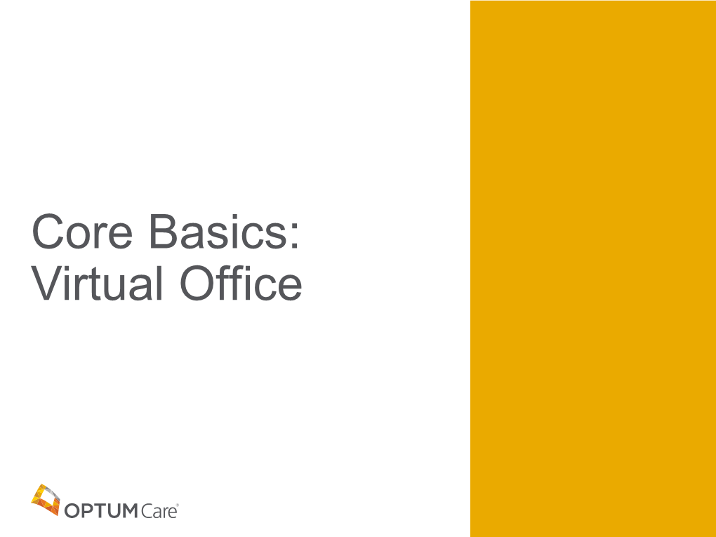 OCMM Core Basics: Virtual Office
