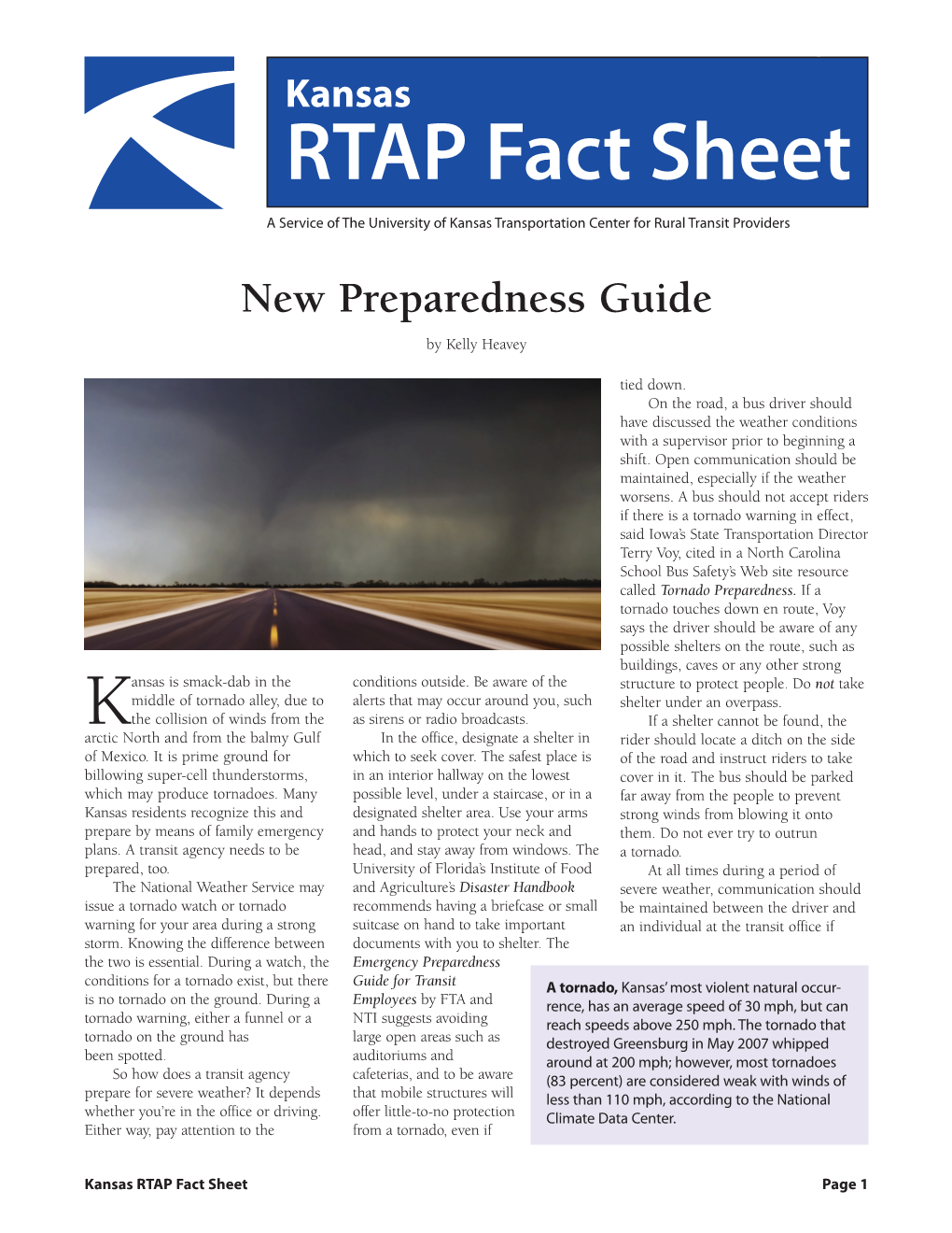 RTAP Fact Sheet