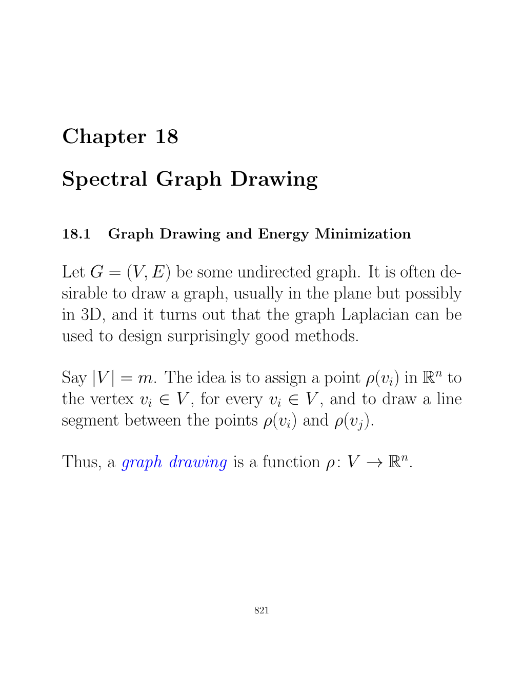 Chapter 18 Spectral Graph Drawing