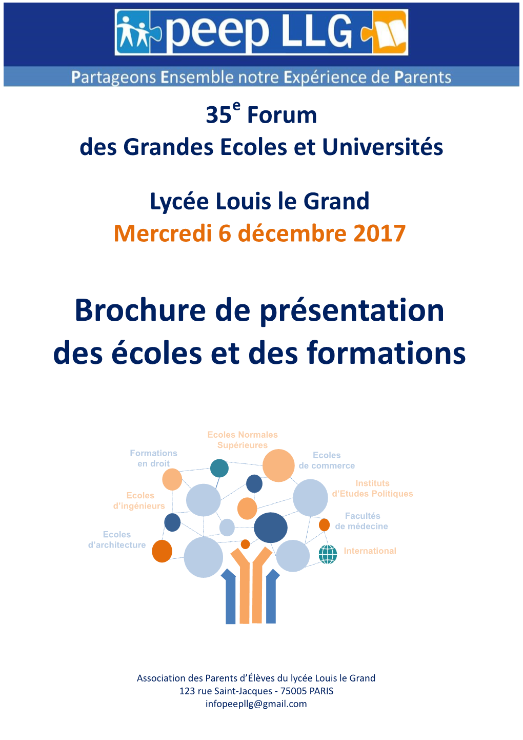 Brochure De Présentation Des Écoles Et Des Formations