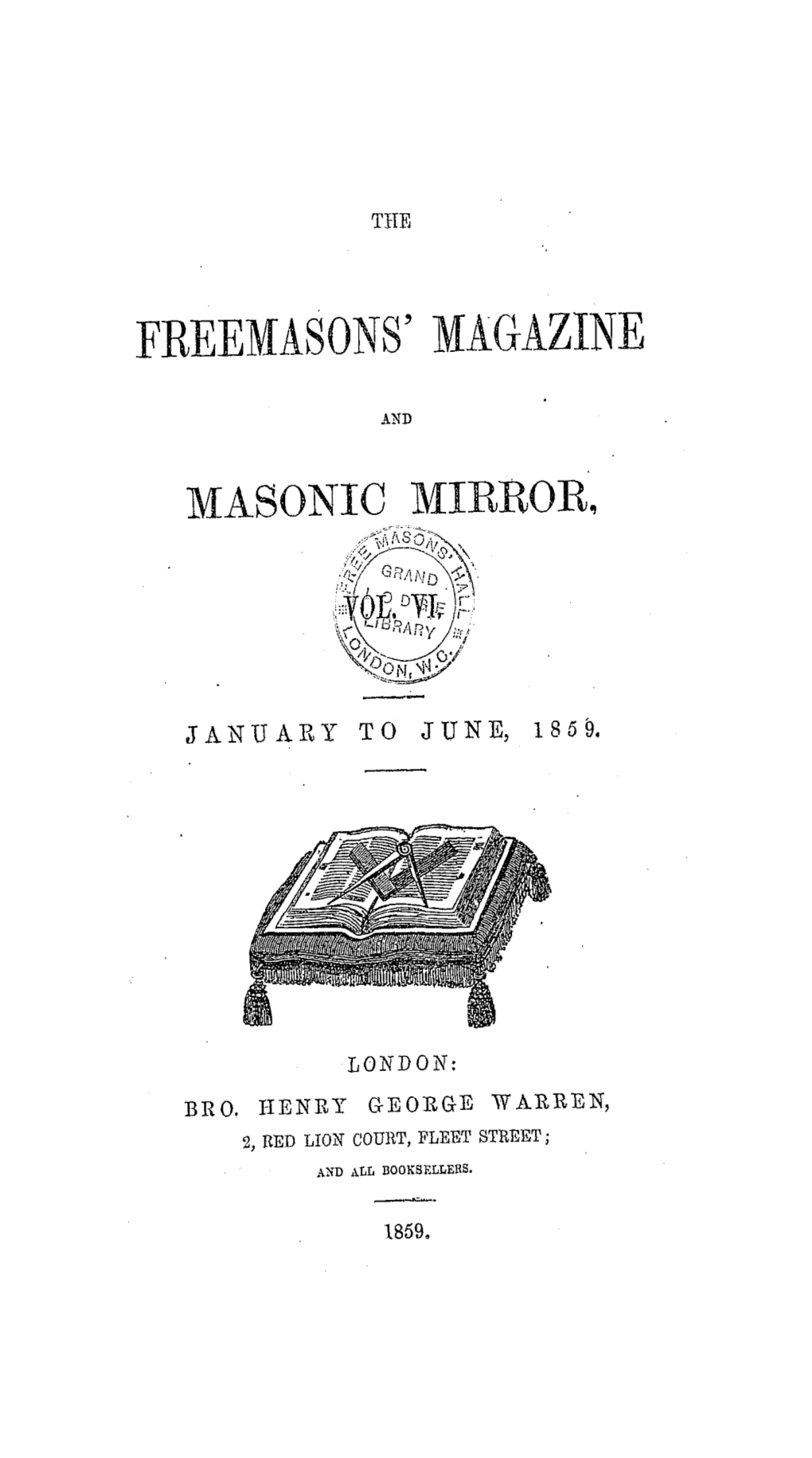 Freemasons' Magazine Masonic Mirror