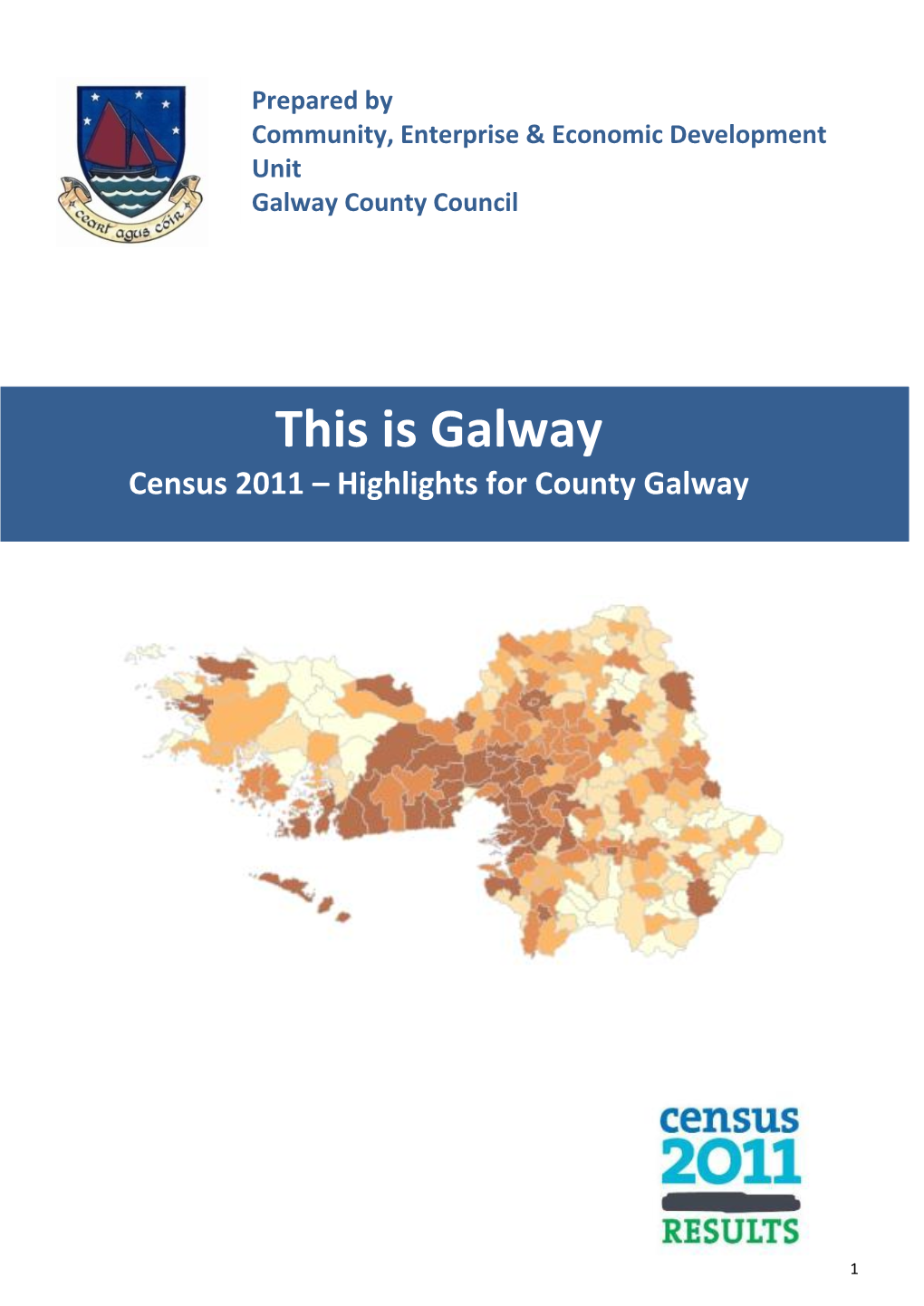 This Is Galway Census 2011 – Highlights for County Galway