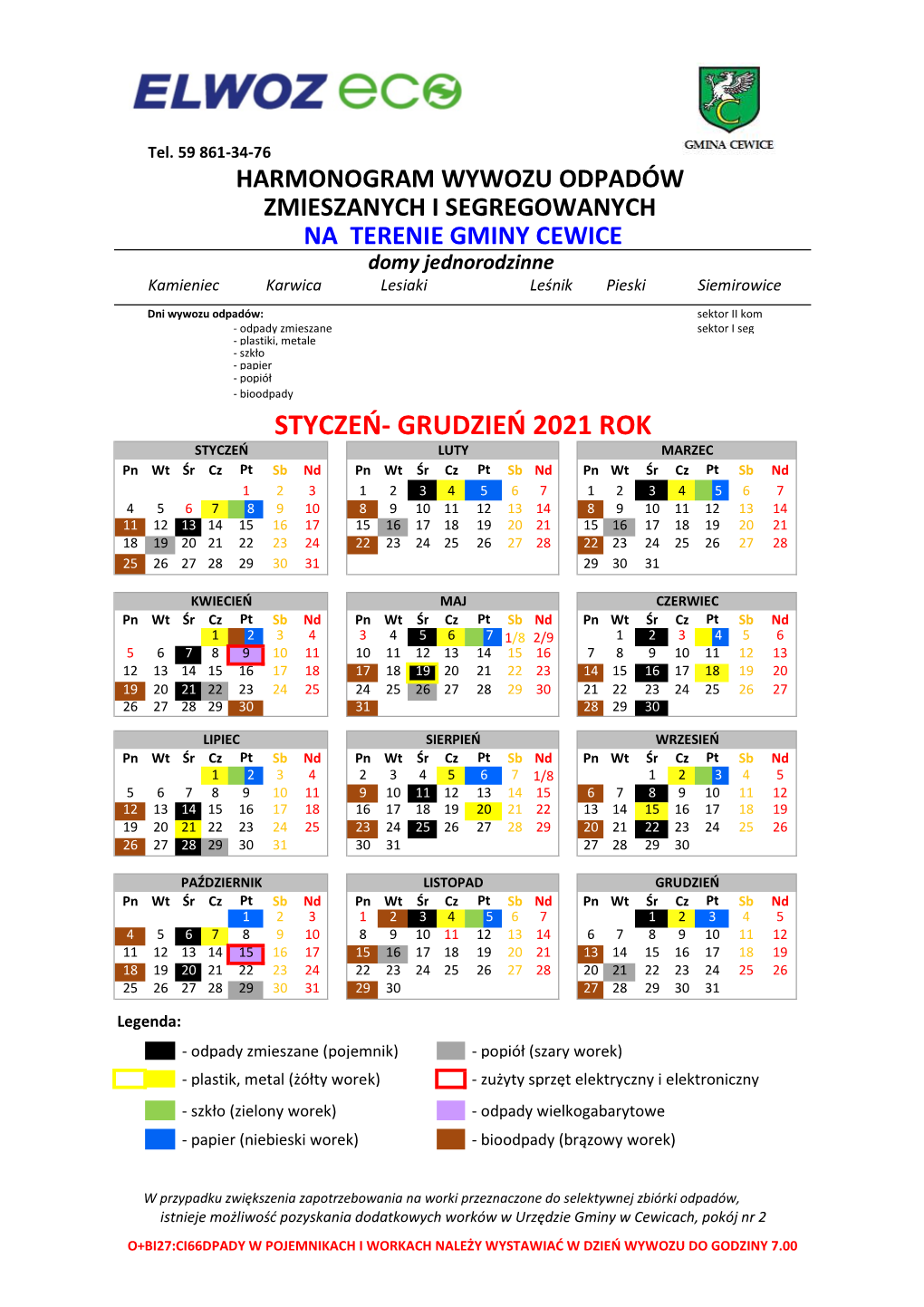 Styczeń- Grudzień 2021