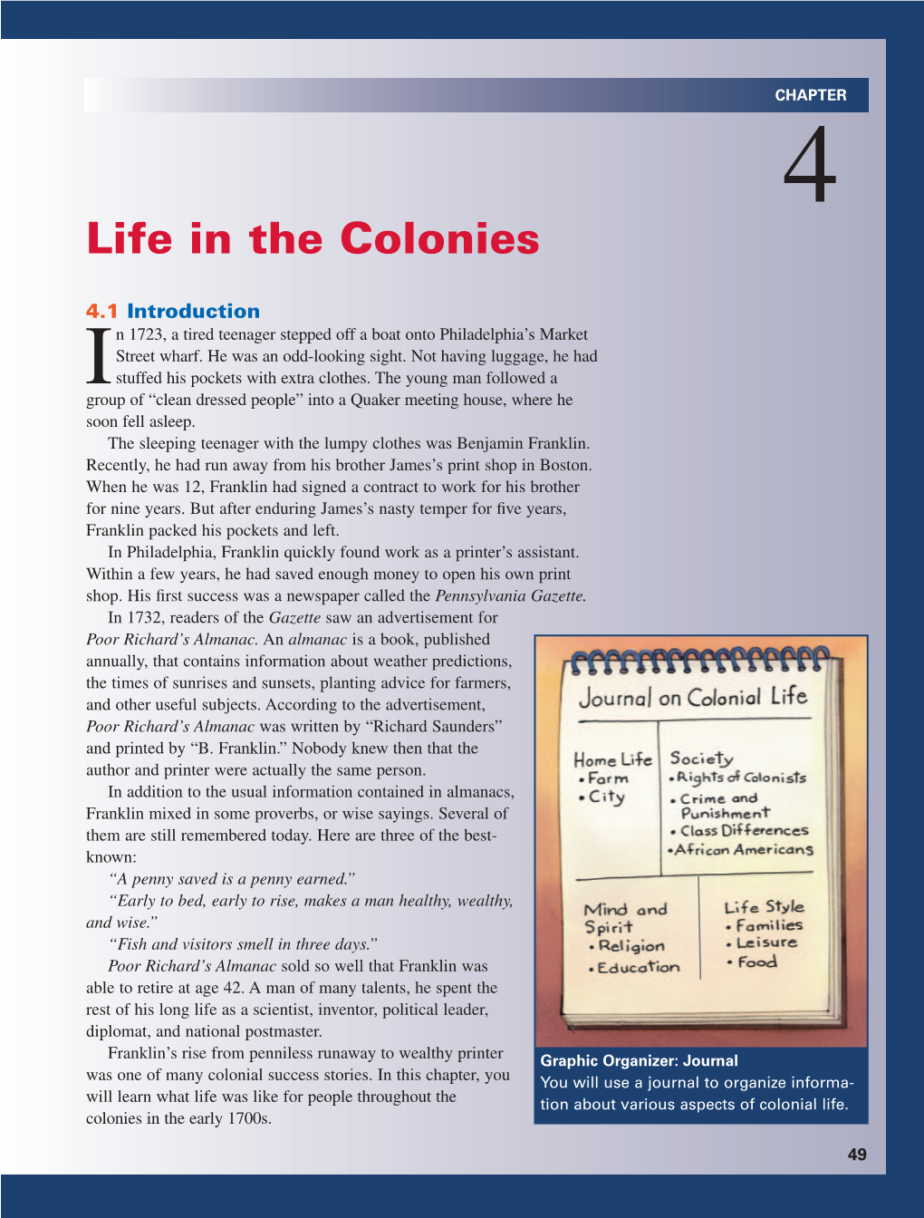 Life in the Colonies