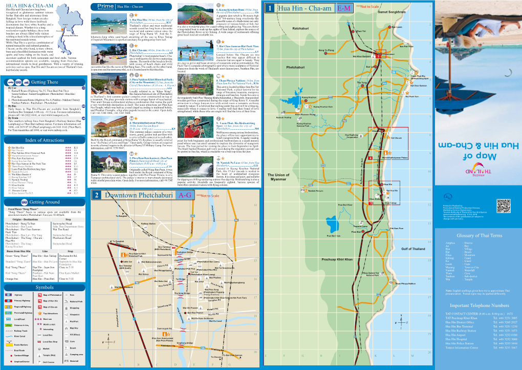 Map of Hua Hin & Cha-Am