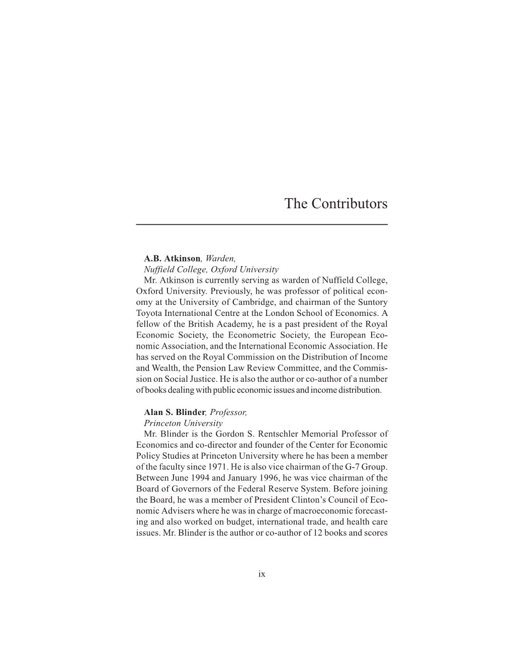 Symposium Proceedings, 1998: Income Inequality: Issues And