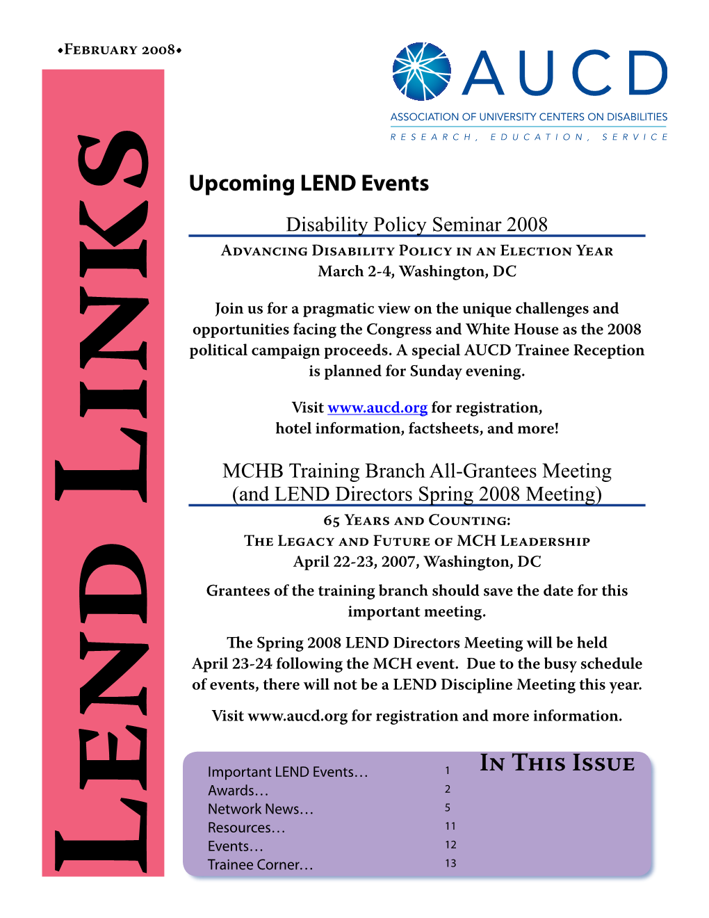 Lendlinks February 2008