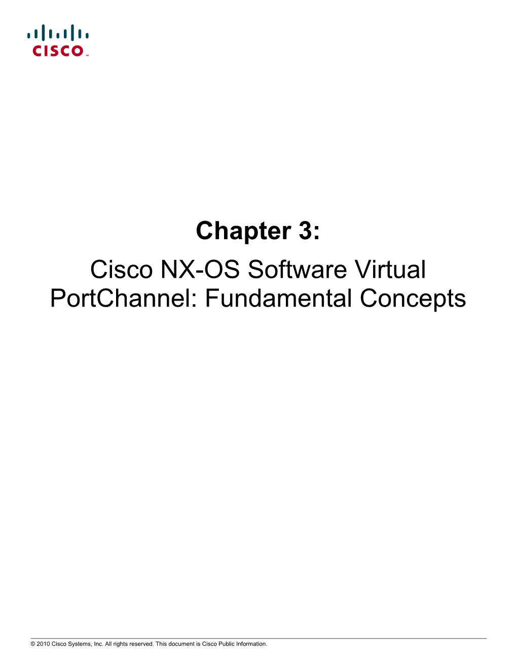 Cisco NX-OS Software Virtual Portchannel: Fundamental Concepts
