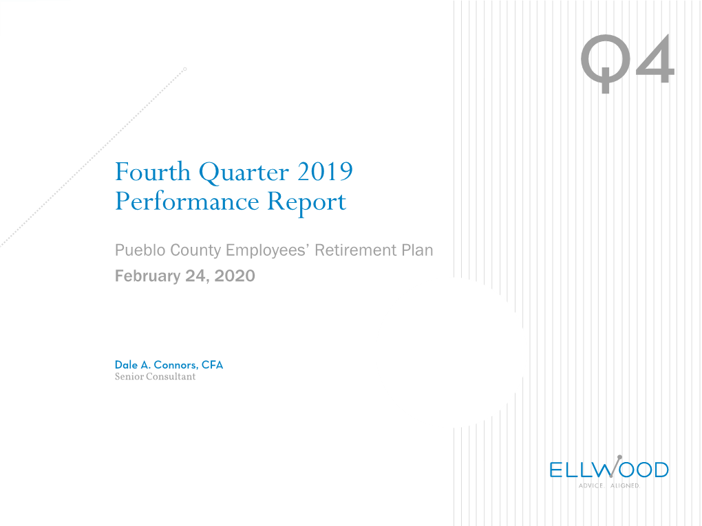 Fourth Quarter 2019 Performance Report