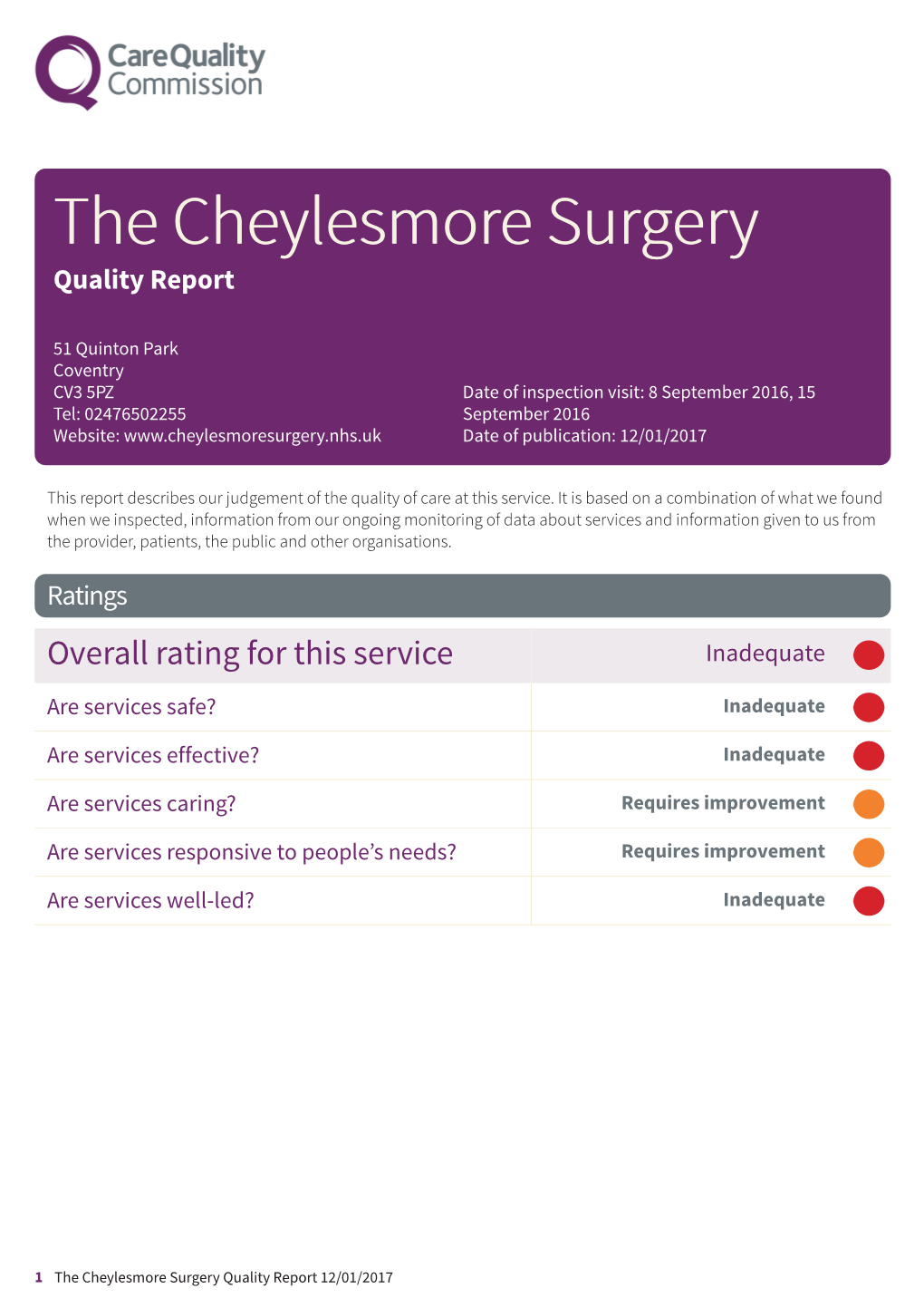 The Cheylesmore Surgery Newapproachcomprehensive