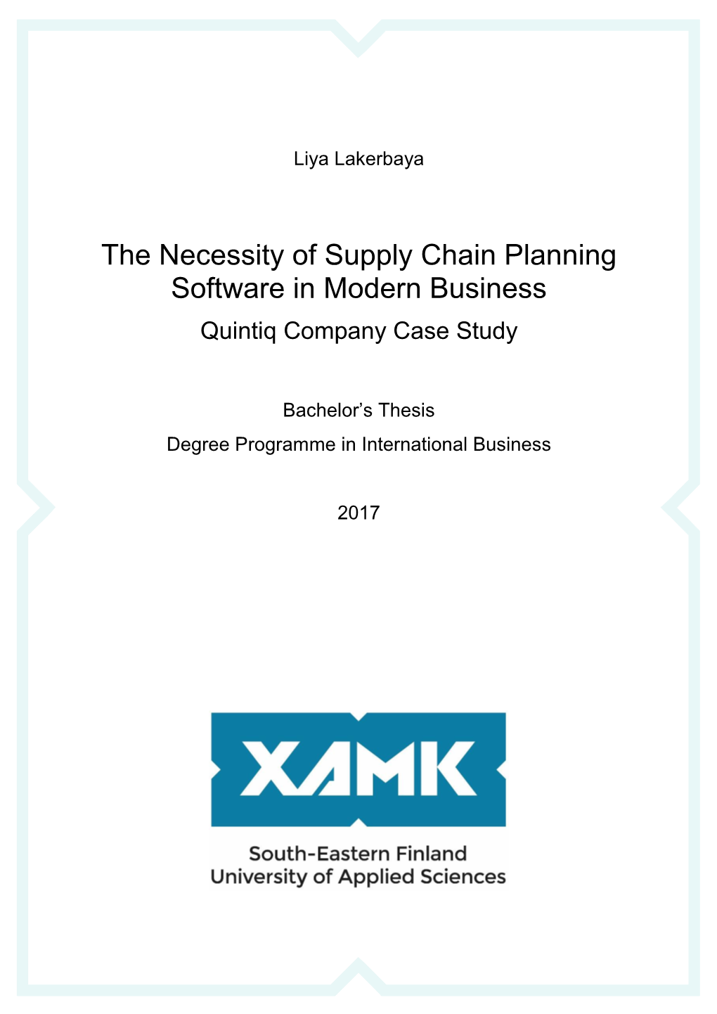 The Necessity of Supply Chain Planning Software in Modern 63 Pages Business