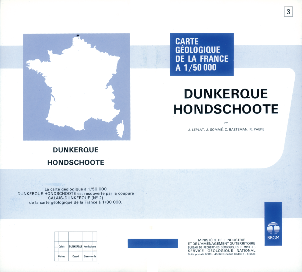 Dunkerque - Hondschoote À 1/50 000