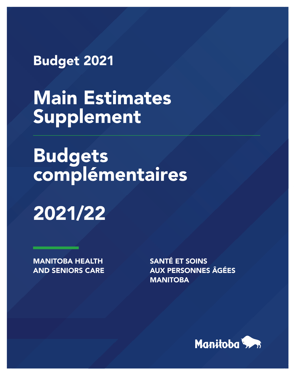 Main Estimates Supplement 2021-2022 | Manitoba Health and Seniors Care