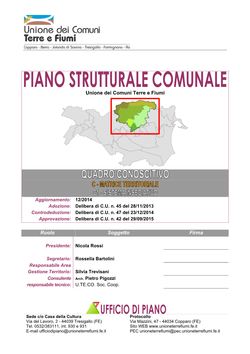 C1 – Sistema Insediativo