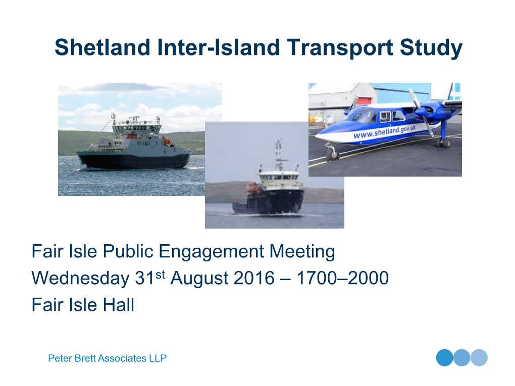 Shetland Inter-Island Transport Study