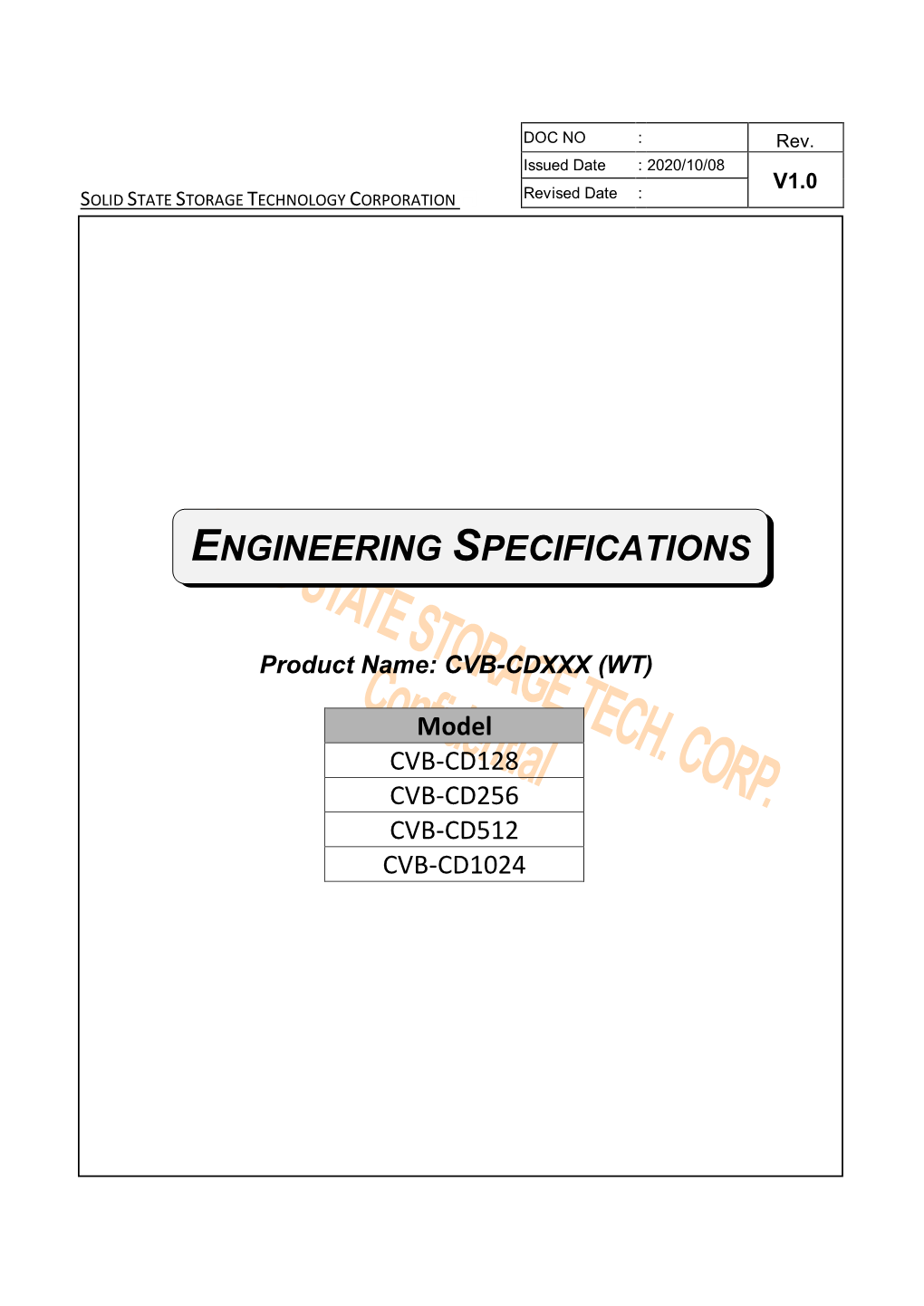 Engineering Specifications